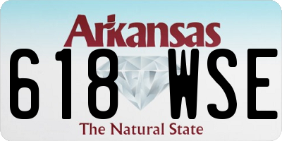 AR license plate 618WSE
