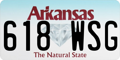 AR license plate 618WSG
