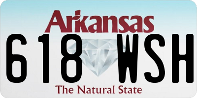 AR license plate 618WSH