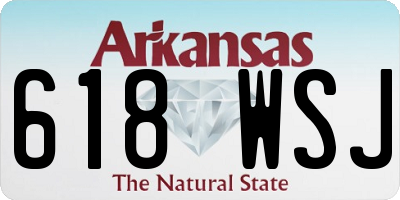 AR license plate 618WSJ