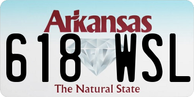 AR license plate 618WSL