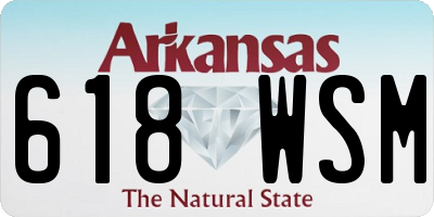 AR license plate 618WSM