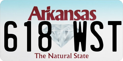 AR license plate 618WST