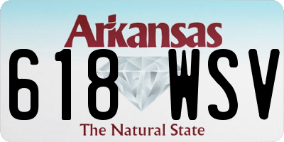 AR license plate 618WSV