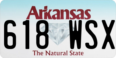 AR license plate 618WSX