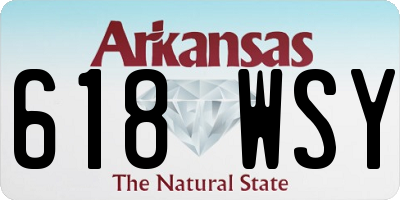 AR license plate 618WSY