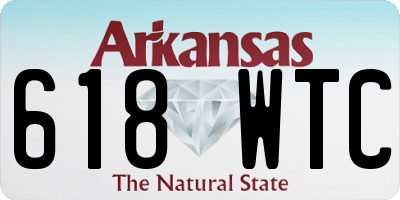 AR license plate 618WTC