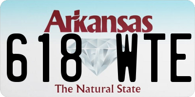 AR license plate 618WTE