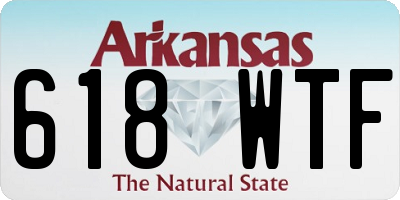 AR license plate 618WTF