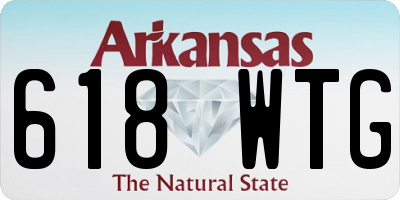 AR license plate 618WTG