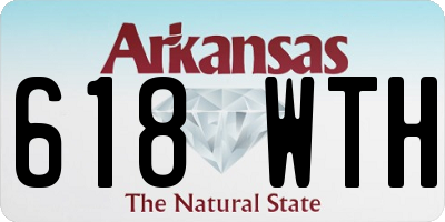 AR license plate 618WTH