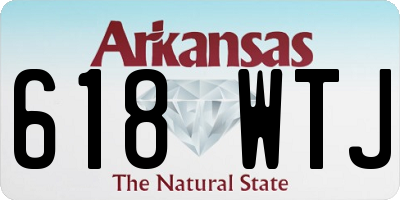 AR license plate 618WTJ