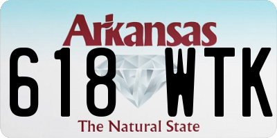 AR license plate 618WTK