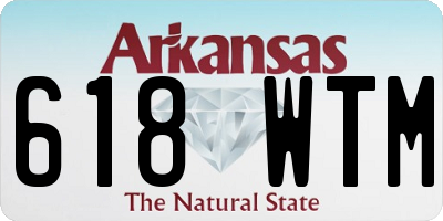 AR license plate 618WTM