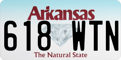 AR license plate 618WTN