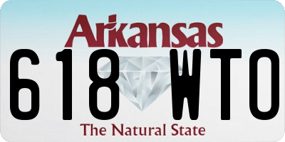 AR license plate 618WTO