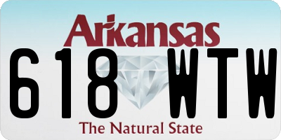 AR license plate 618WTW