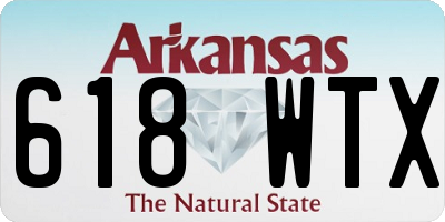 AR license plate 618WTX