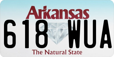 AR license plate 618WUA