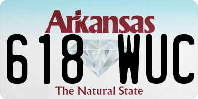 AR license plate 618WUC