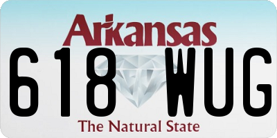 AR license plate 618WUG