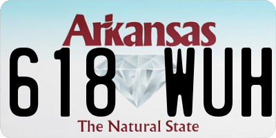 AR license plate 618WUH