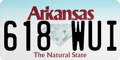 AR license plate 618WUI