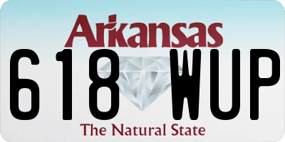 AR license plate 618WUP