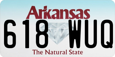 AR license plate 618WUQ