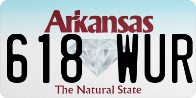 AR license plate 618WUR