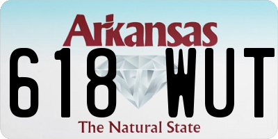 AR license plate 618WUT