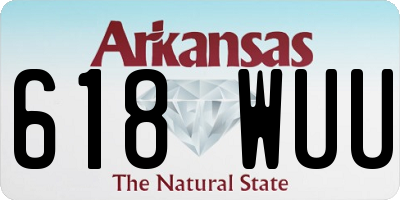 AR license plate 618WUU