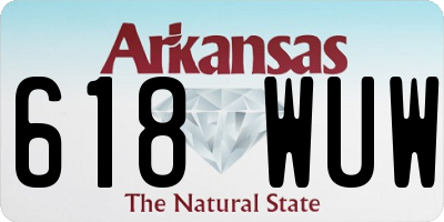 AR license plate 618WUW