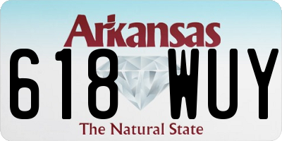AR license plate 618WUY