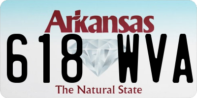 AR license plate 618WVA