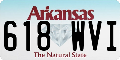AR license plate 618WVI