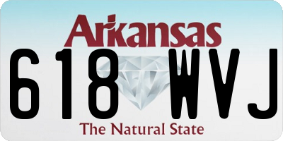 AR license plate 618WVJ
