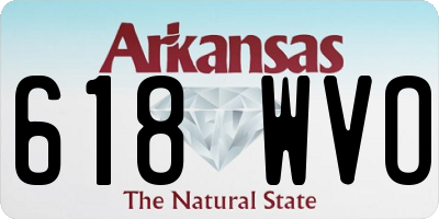 AR license plate 618WVO