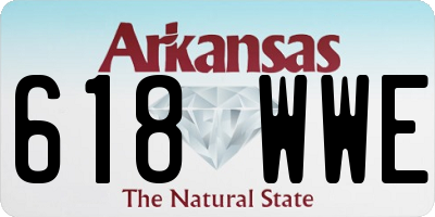 AR license plate 618WWE