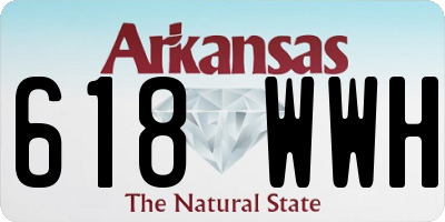 AR license plate 618WWH