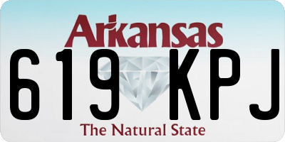 AR license plate 619KPJ