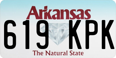 AR license plate 619KPK