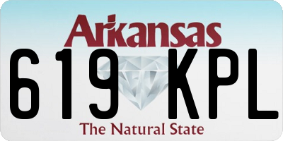 AR license plate 619KPL