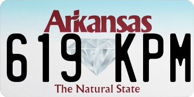 AR license plate 619KPM