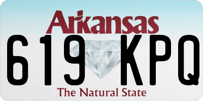 AR license plate 619KPQ