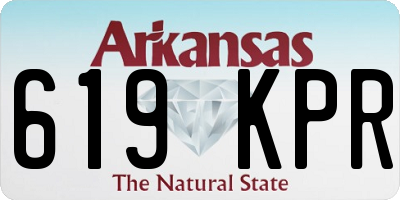 AR license plate 619KPR