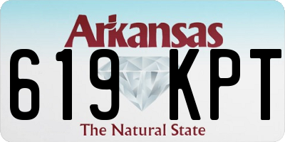 AR license plate 619KPT