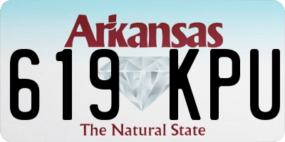 AR license plate 619KPU