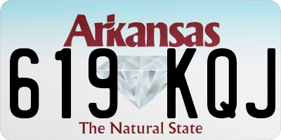 AR license plate 619KQJ