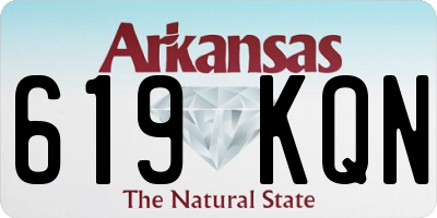AR license plate 619KQN